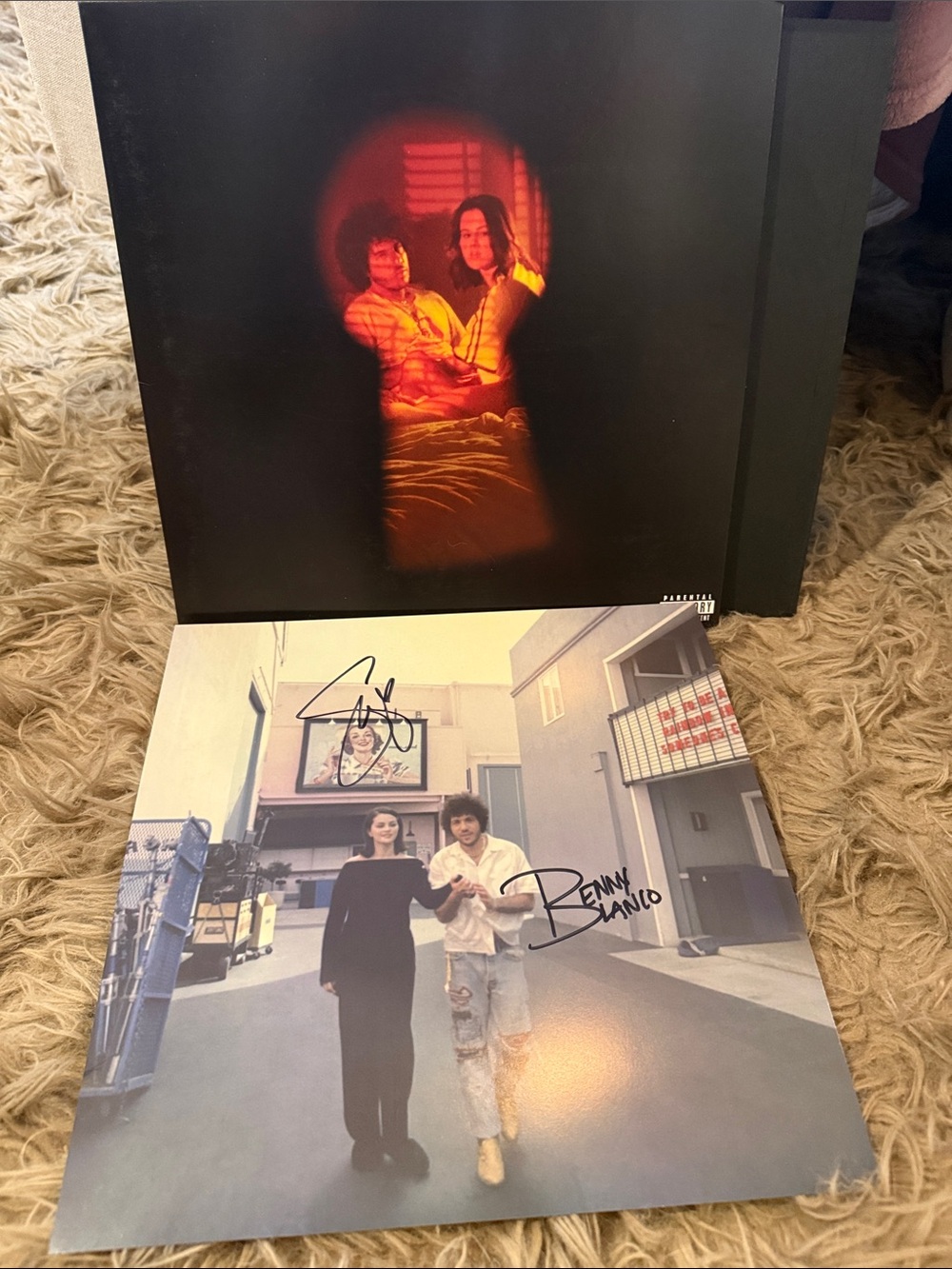 Selena gomez and Benny Blanco Vinyl with Autograph